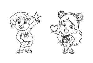 Desenho de Maria Clara E Jp Desenho Colorir Imprimir 10