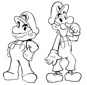 Desenho de Mario Bros Desenho Colorir Imprimir 02