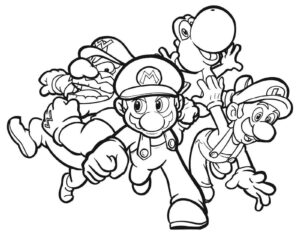 Desenho de Mario Bros Desenho Colorir Imprimir 06