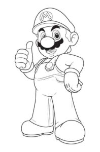 Desenho de Mario Bros Desenho Colorir Imprimir 08