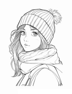 Desenho de Menina Desenho Colorir Imprimir 03