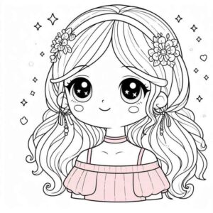 Desenho de Menina Desenho Colorir Imprimir 21