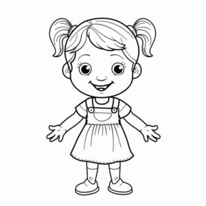 Desenho de Menina Desenho Colorir Imprimir 34