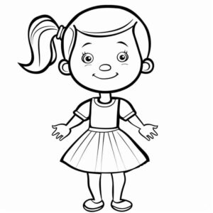Desenho de Menina Desenho Colorir Imprimir 37