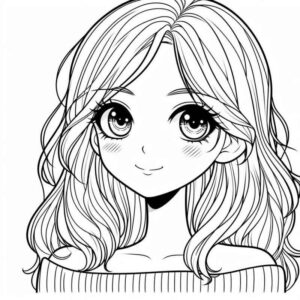 Desenho de Menina Desenho Colorir Imprimir 53