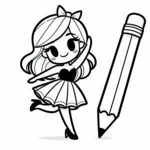 Desenho de Menina Desenho Colorir Imprimir 55