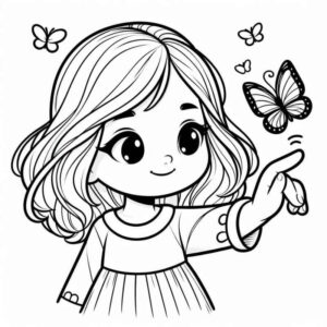 Desenho de Menina Desenho Colorir Imprimir 61