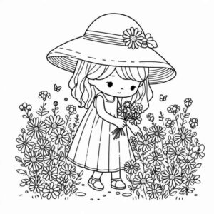 Desenho de Menina Desenho Colorir Imprimir 63