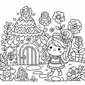Desenho de Menina Desenho Colorir Imprimir 65