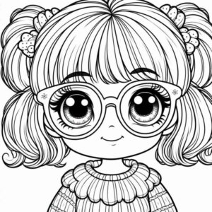 Desenho de Menina Desenho Colorir Imprimir 75