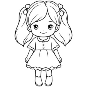 Desenho de Menina Desenho Colorir Imprimir 86