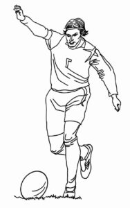 Desenho de Messi Desenho Colorir Imprimir 04