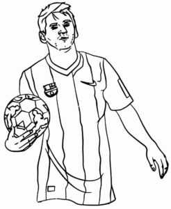 Desenho de Messi Desenho Colorir Imprimir 06