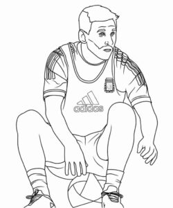 Desenho de Messi Desenho Colorir Imprimir 09