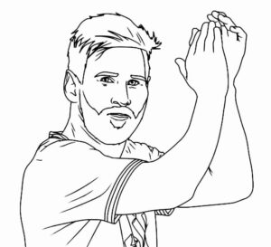 Desenho de Messi Desenho Colorir Imprimir 15