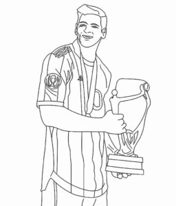 Desenho de Messi Desenho Colorir Imprimir 16