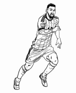 Desenho de Messi Desenho Colorir Imprimir 17