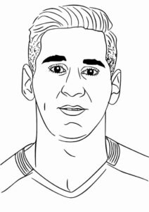 Desenho de Messi Desenho Colorir Imprimir 18