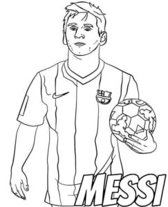 Desenho de Messi Desenho Colorir Imprimir 27