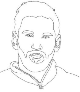Desenho de Messi Desenho Colorir Imprimir 28