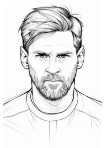 Desenho de Messi Desenho Colorir Imprimir 29