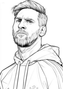 Desenho de Messi Desenho Colorir Imprimir 36