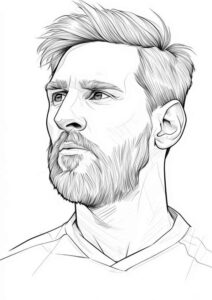 Desenho de Messi Desenho Colorir Imprimir 37