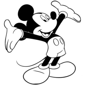 Desenho de Mickey Desenho Colorir Imprimir 001