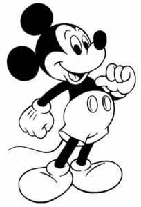 Desenho de Mickey Desenho Colorir Imprimir 002