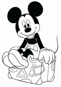 Desenho de Mickey Desenho Colorir Imprimir 003