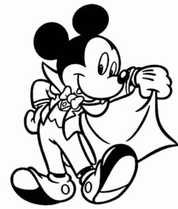 Desenho de Mickey Desenho Colorir Imprimir 005