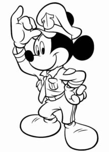 Desenho de Mickey Desenho Colorir Imprimir 009