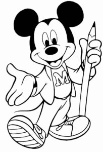 Desenho de Mickey Desenho Colorir Imprimir 021