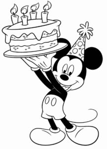 Desenho de Mickey Desenho Colorir Imprimir 028