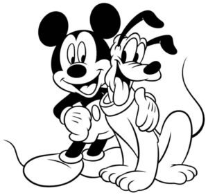 Desenho de Mickey Desenho Colorir Imprimir 037