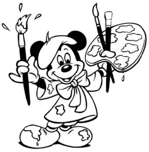 Desenho de Mickey Desenho Colorir Imprimir 038