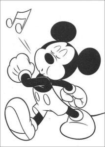 Desenho de Mickey Desenho Colorir Imprimir 046