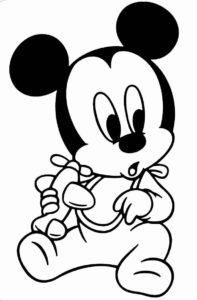 Desenho de Mickey Desenho Colorir Imprimir 071
