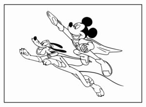 Desenho de Mickey Desenho Colorir Imprimir 075