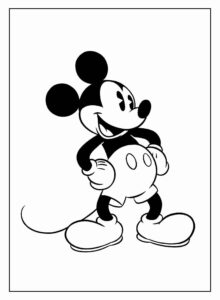 Desenho de Mickey Desenho Colorir Imprimir 077