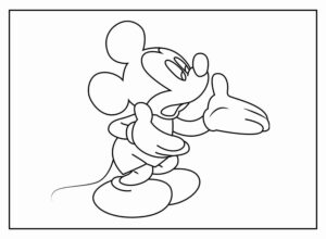 Desenho de Mickey Desenho Colorir Imprimir 079