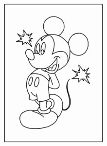 Desenho de Mickey Desenho Colorir Imprimir 080