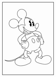 Desenho de Mickey Desenho Colorir Imprimir 081