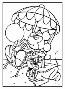 Desenho de Mickey Desenho Colorir Imprimir 083