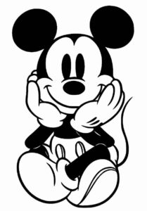 Desenho de Mickey Desenho Colorir Imprimir 092