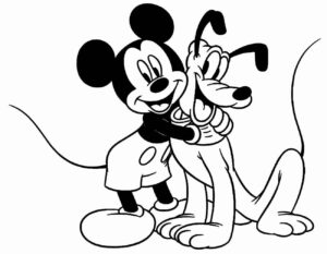 Desenho de Mickey Desenho Colorir Imprimir 093