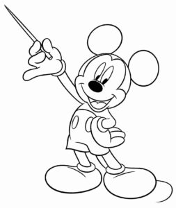 Desenho de Mickey Desenho Colorir Imprimir 094