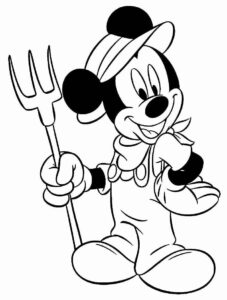 Desenho de Mickey Desenho Colorir Imprimir 098