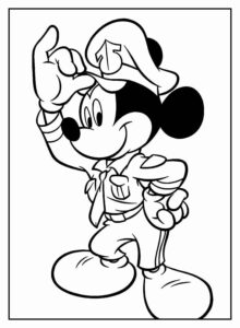 Desenho de Mickey Desenho Colorir Imprimir 099