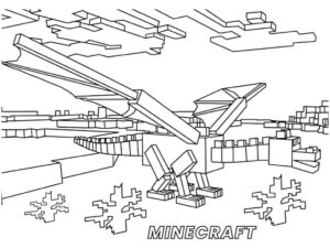 Desenho de Minecraft Desenho Colorir Imprimir 001